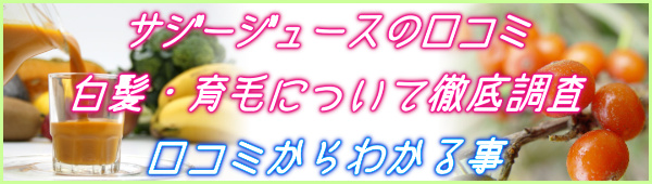 サジージュースの口コミ 白髪、育毛について徹底調査!フィネス豊潤サジー_1