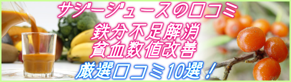 サジージュースの口コミ 貧血数値改善について厳選口コミ10選_1